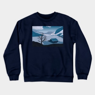 Frozen Ogwen Lake Crewneck Sweatshirt